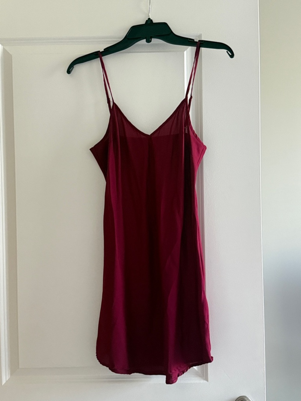 Wine Red Slip Dress